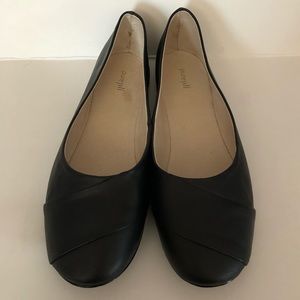J. Jill Pure Jill Leather Ballet Flats - Black 11